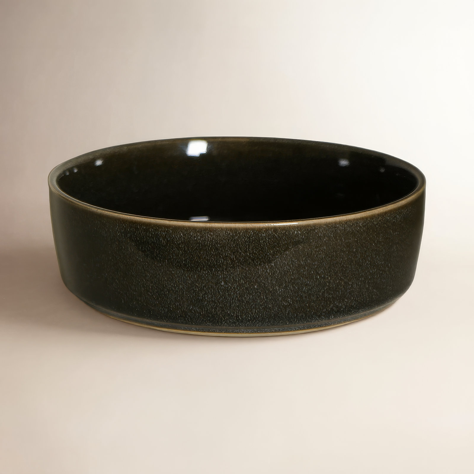 Eden Stoneware Pasta Bowl, Black
