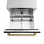 ZLINE Autograph 24 in. Touchstone Refrigerator Drawer with Steel Doors & Nickel Helix Handles-903923020