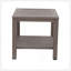 Table de bout en aluminium avec tablette