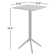 Farrah Square Resin Outdoor Folding Bar Table