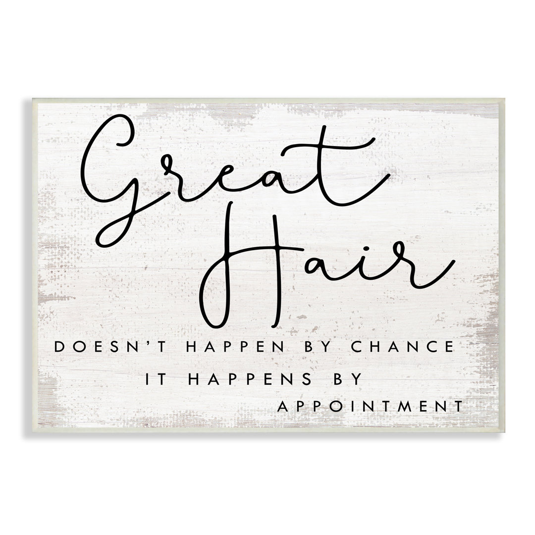 Great Hair By Appointment Sign Distressed Beauty Salon The Twillery Co.®