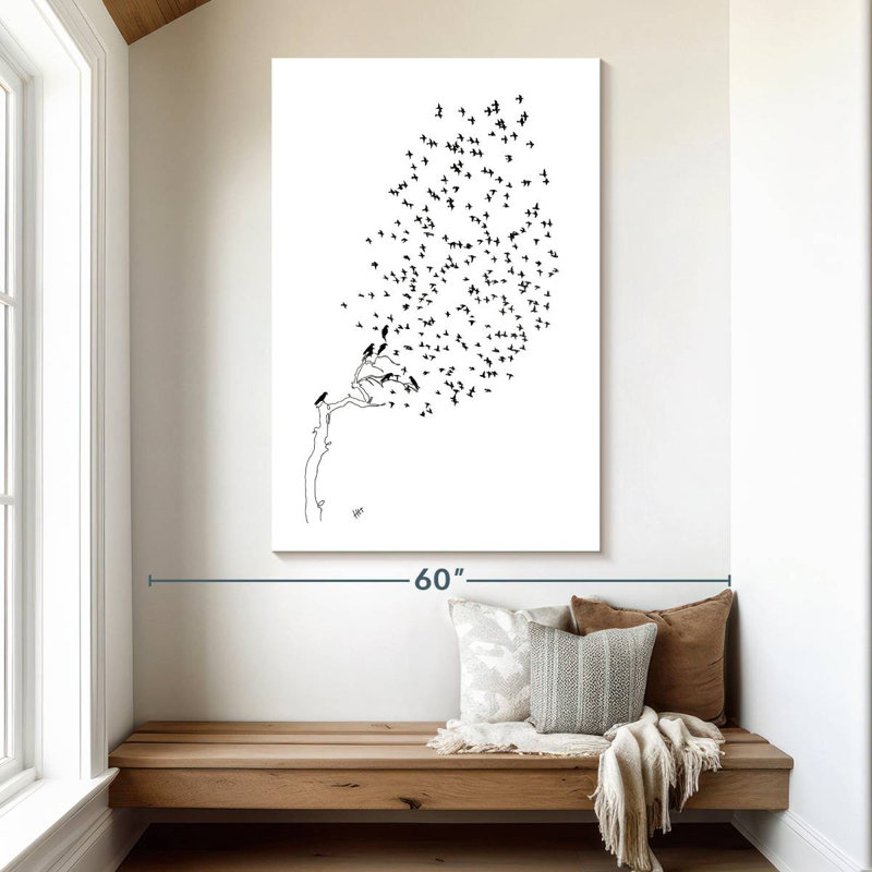 Brampt Birds Fly Away, 51" H x 34" W