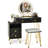 Vanity Table Stool Set with Mirror-181699169