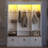 Hall Tree With Bench, APP-Controlled LED Coat Rack With 3 Cabinets & 9 Hooks, Wood, Modern Farmhouse, Mudroom-1610020111