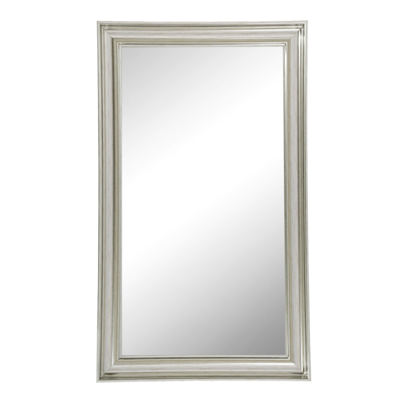 Burke High Density Resin Concave Wall Mirror, Silver, 62cm H x 77cm W