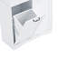 Armoire de rangement pour salle de bain avec portes et tiroirs, panier à linge inclinable, plusieurs espaces de rangement, style autoportant, tablette ouverte, tablette réglable, blanc-1259723275