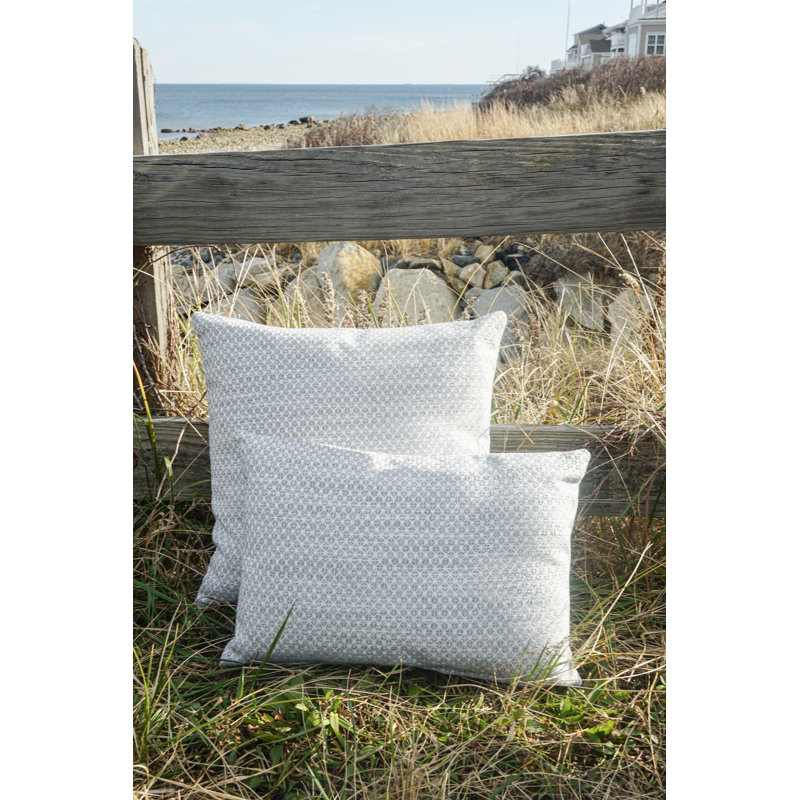 Square Indoor/Outdoor Pillow Cover & Insert, Gray, 24" x 24"