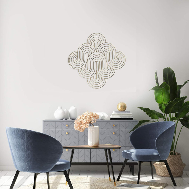 Gold Waves Wall Décor