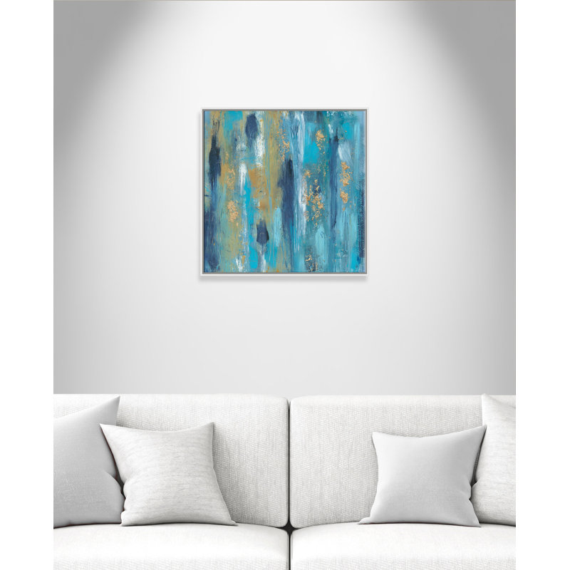 «Through the Shimmer», reproduction d'art sur toile encadrée, Cadre blanc, H 30 po x l 30 po x P 2 po