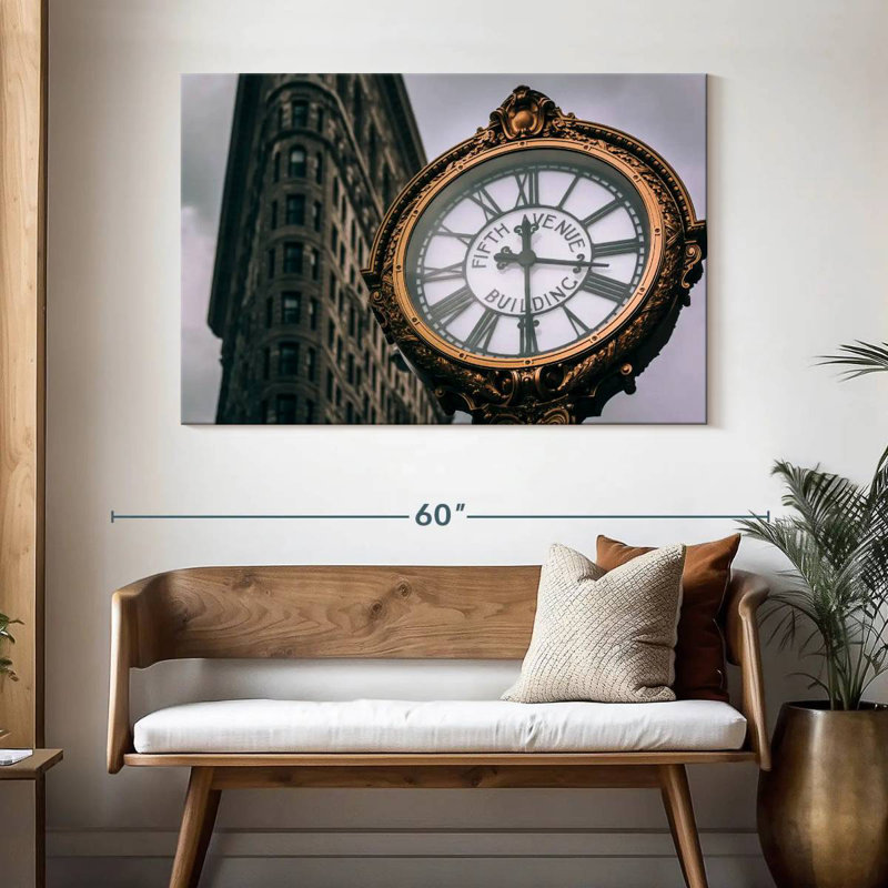 Horloge Kerner Fifth Avenue, H 32 po x l 48 po