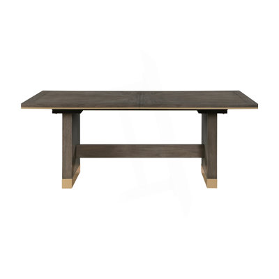 Modern Dining Table With Self-Storing Extension Leaf