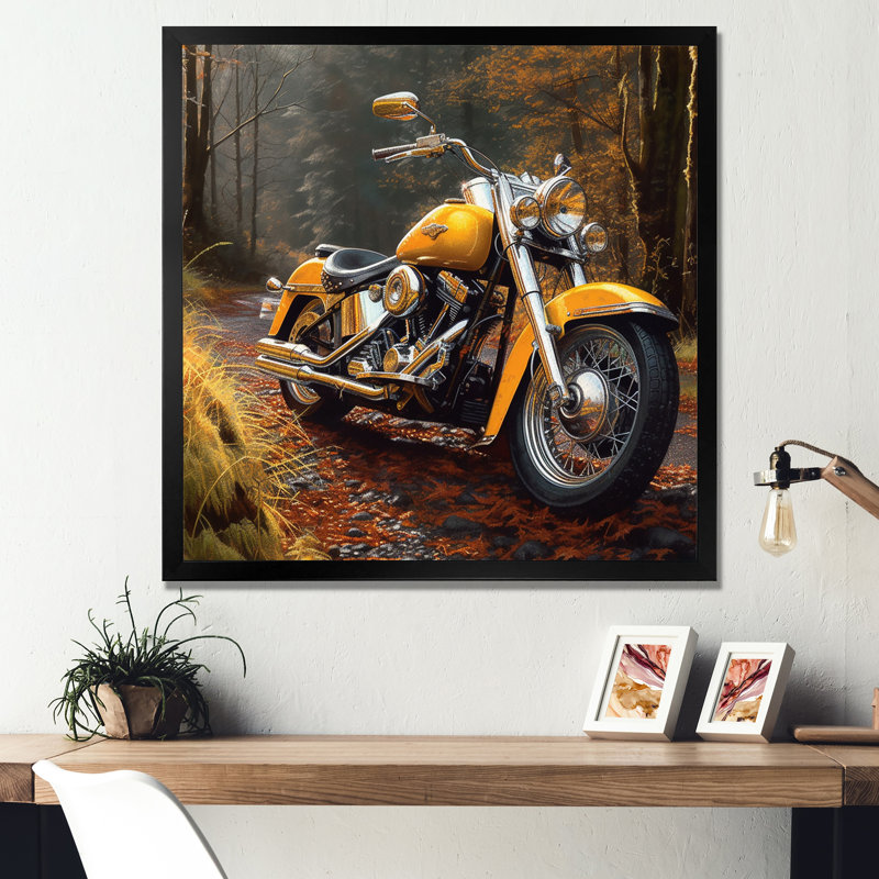 Rukshan Trailblazing Moto Adventure - Imprimé, Cadre photo noir, H 16 po x l 16 po x P 1 po