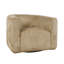 Fauteuil d'appoint pivotant incurvé en velours côtelé Wakenda-411002800