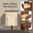  Depos 30 Inch Bathroom Vanity with Sink, Walnut – 100% Premium Solid Wood Vanity Cabinet – 1.5" Thick Quartz Countertop – Water-Resistant Finish – Fully Assembled-2042324643-2042324649