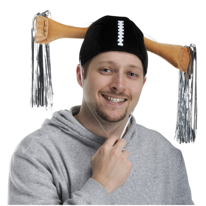 Plush Football Shaker Cap - Pack of 6