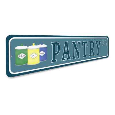 Enseigne en aluminium Pantry Street