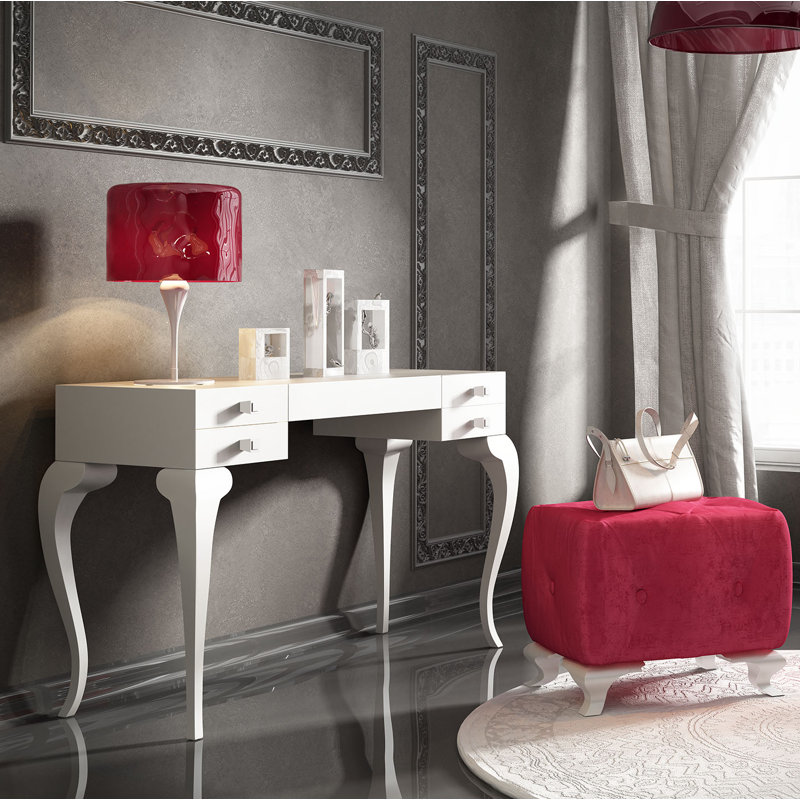 Ensemble coiffeuse avec miroir Kirkwood, Mat