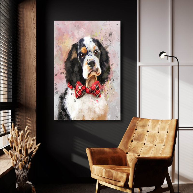 «Flower Crown Cocker Spaniel» par les affiliés Furbaby, H 36 po x l 24 po x P 0,2 po