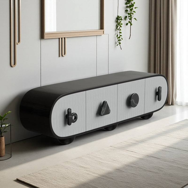 Meuble télé moderne, simple et tendance, Noir