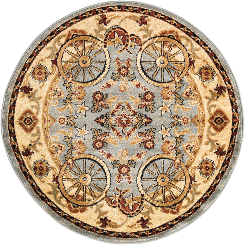 Athallia Oriental Indoor Rug, Round 4'