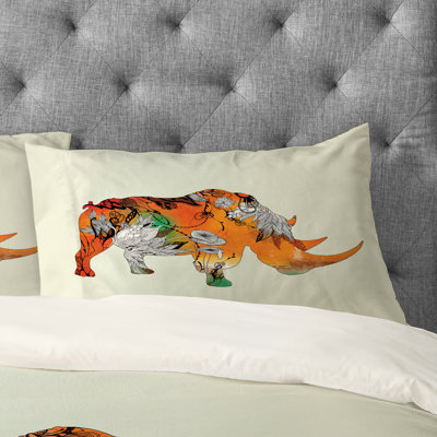 Rhino Pillowcase