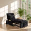 Fauteuil-lit simple convertible en velours capitonné l 68,5 po x P 24,5 po x H 17,5 po