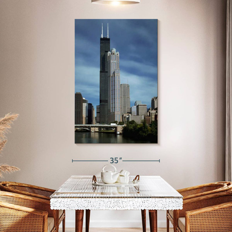 Aime Sears Tower Now Willis Tower, H 51 po x l 34 po