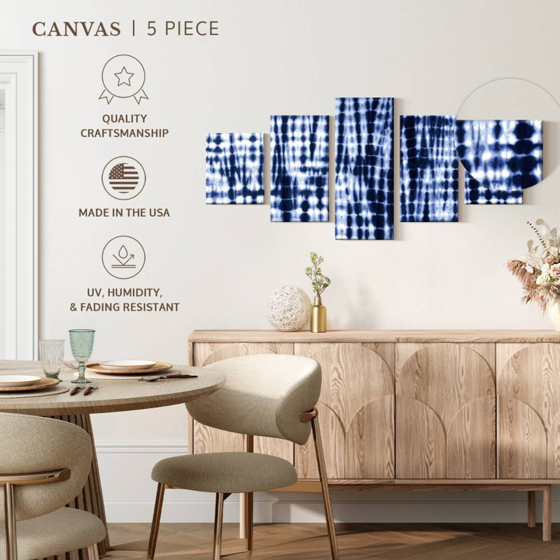 Tie-Dye Gleaves, 36" H x 80" W