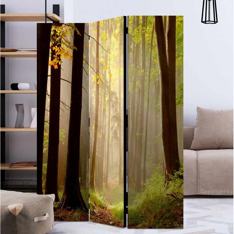 Markar 172cm H 3 - Panel Folding Room Divider, 3