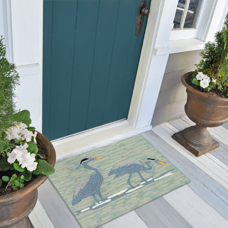 Sandiacre No Pattern And Not Solid Color Kitchen Mat, Rectangle 2' x 3'