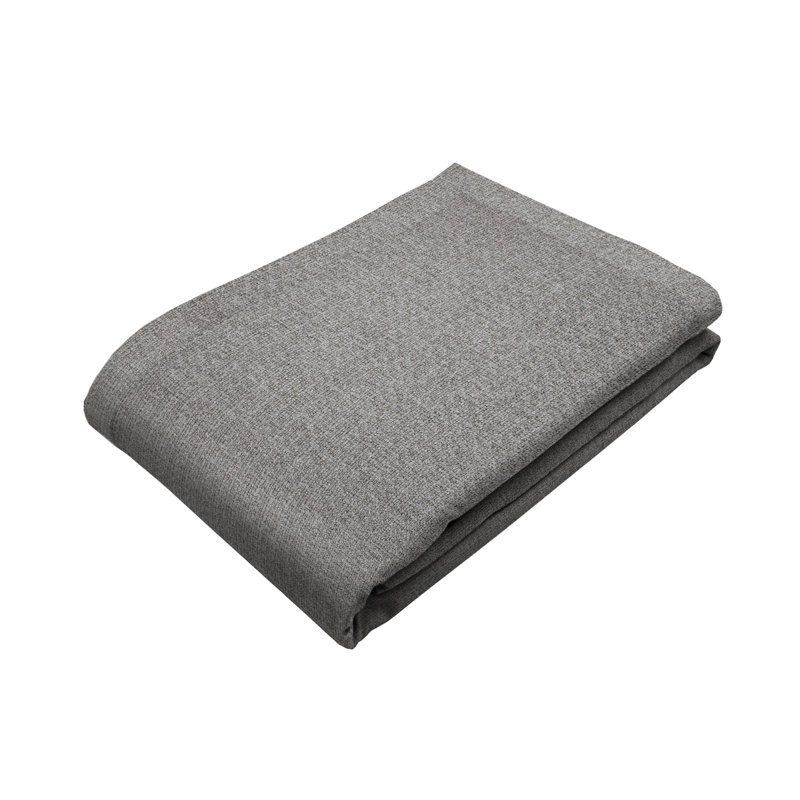 Yannick Polyester Solid Colour Bedspread, Soft Grey, W50 x L255cm