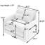 Fauteuil pivotant simple 36 po en chenille-114237955