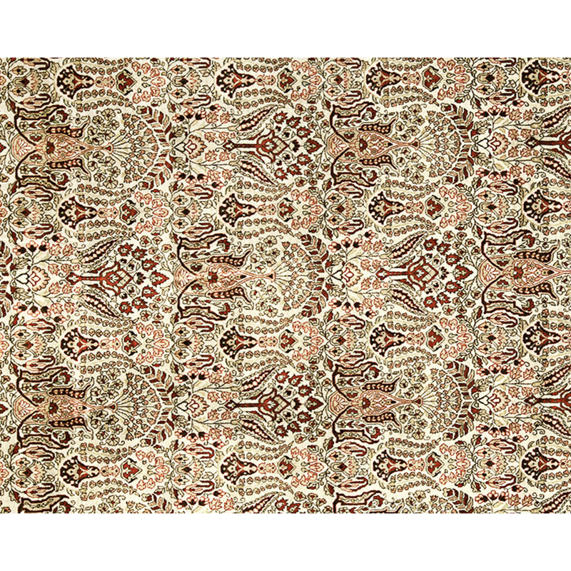 Hand Knotted Area Rug in Ivory