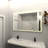 24 X 32 Rectangular Framed Dimmable Anti-Fog LED Wall Bathroom Vanity Mirror Lighted Mirror-610423615