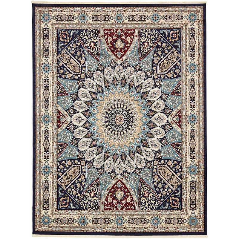 Tapis oriental bourgogne / beige Kelayeh, Rectangle 3 pi x 5 pi