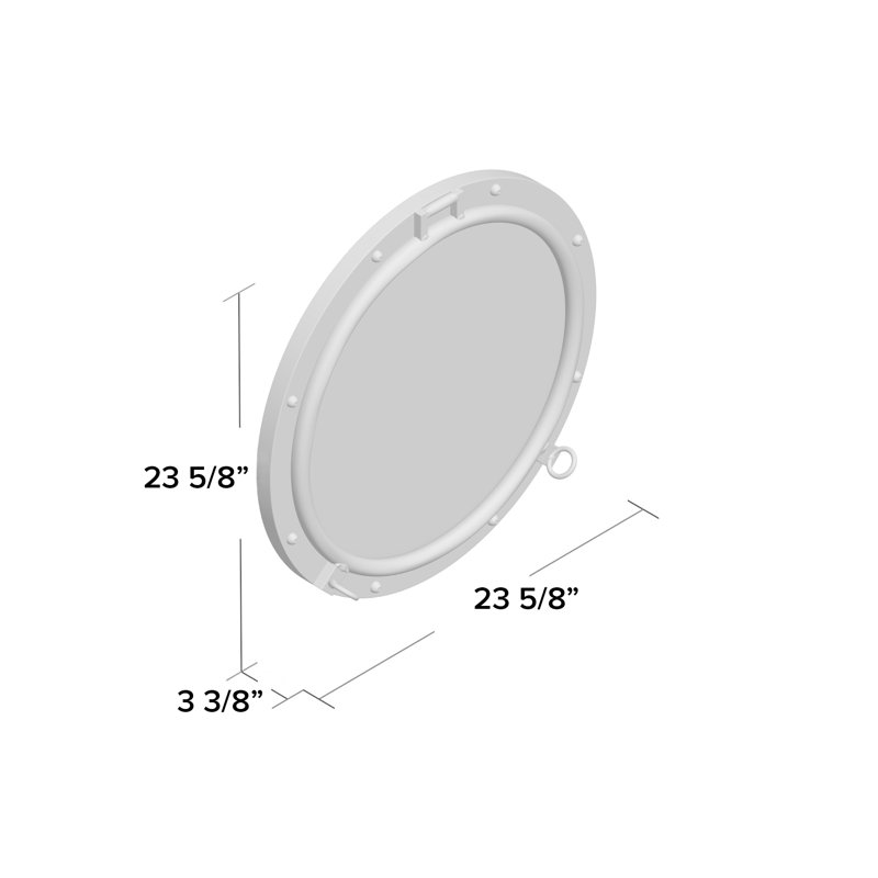 Porto Metal Flat Mirror