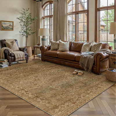 Tapis floral rétro Lumora