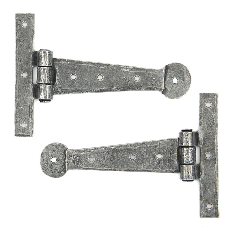 Penny End Door Accessory, 10.2cm H x 15.2cm W x 1.3cm D, Pewter Patina