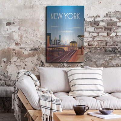 «62039 - New York City» par Omar Escalante, art mural en métal
