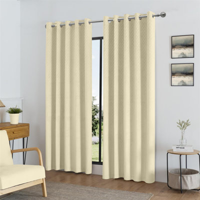 Adwita Temple Blackout Eyelet Curtain Panel Pair