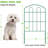 23'' H x 13'' W Green Steel Fence Panels Included