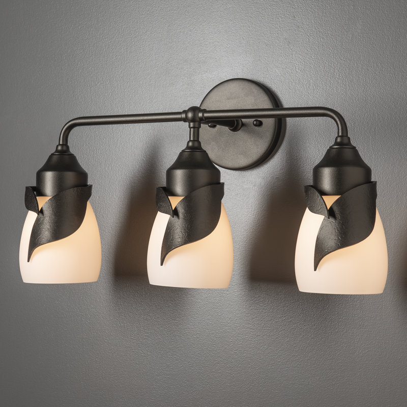 Lapas 3 - Light Dimmable Vanity Light, Opal White, Oil Rubbed Bronze