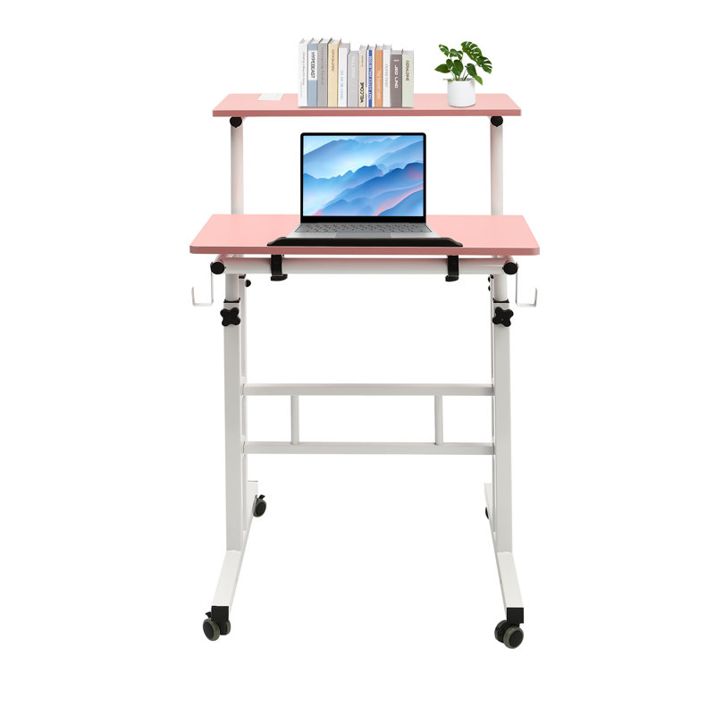Kulig Height Adjustable Standing Desk with USB Interfaces And US Standard Sockets