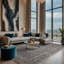 Tapis gris lavable à la machine-1710144447