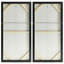«Snowy Drip 1 and 2» par Martin Edwards - Ensemble de 2 peintures sur cadre flottant