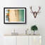 Beach Huts on Brighton Beach in Abstract - Picture Frame Photograph Print-55683663-55683664