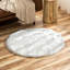 Tapis blanc à poils longs en fausse peau de mouton lavable-898789662