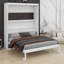 Lit escamotable polyvalent avec tablettes de rangement-336090376