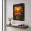 «Wendigo» par Michael Stewart, art mural en métal doré, 12 po x 16 po-1221494345