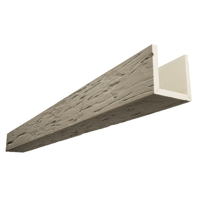 Hand Hewn Timberthane Faux Wood 3-Sided Ceiling Beam (U-beam)
